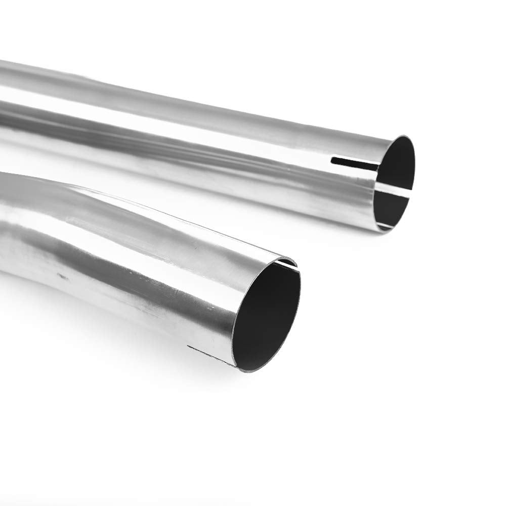 YOLANDO Dual Exhaust Muffler Y-Pipe Kit for 2009-2019 Dodge Ram 1500 Hemi 5.7L, Stainless Steel, Model DAC556
