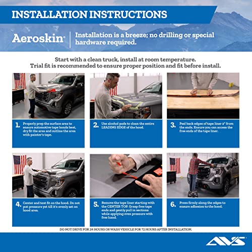 Auto Ventshade [Avs] Aeroskin Hood Protector | Fits 2010 - 2012 Ford Taurus | Low Profile Deflector / Bug Shield - 1 Pc., Smoke | 322020
