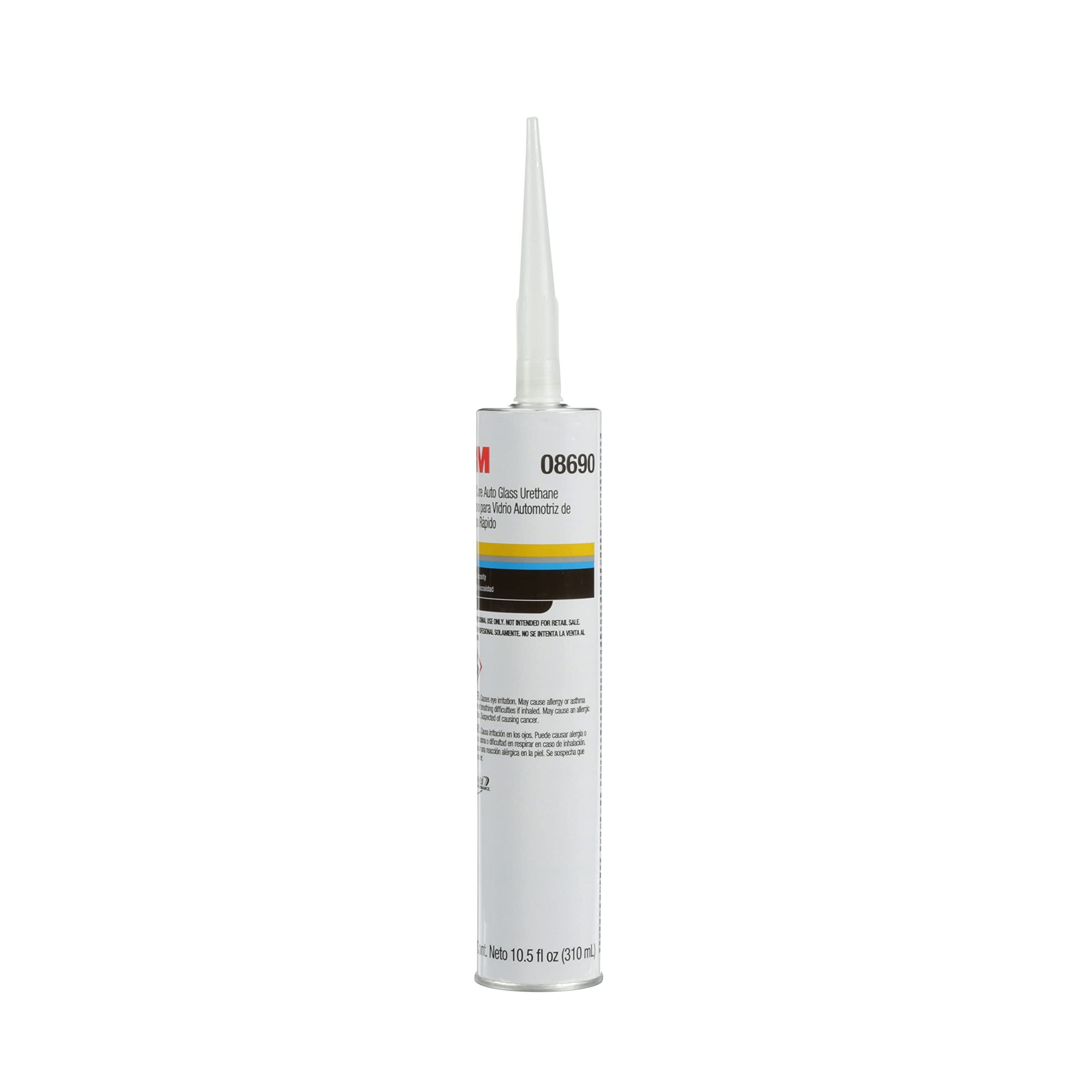 3M Fast Cure Auto Glass Urethane, 08690, 10.5 Fl Oz Cartridge , White
