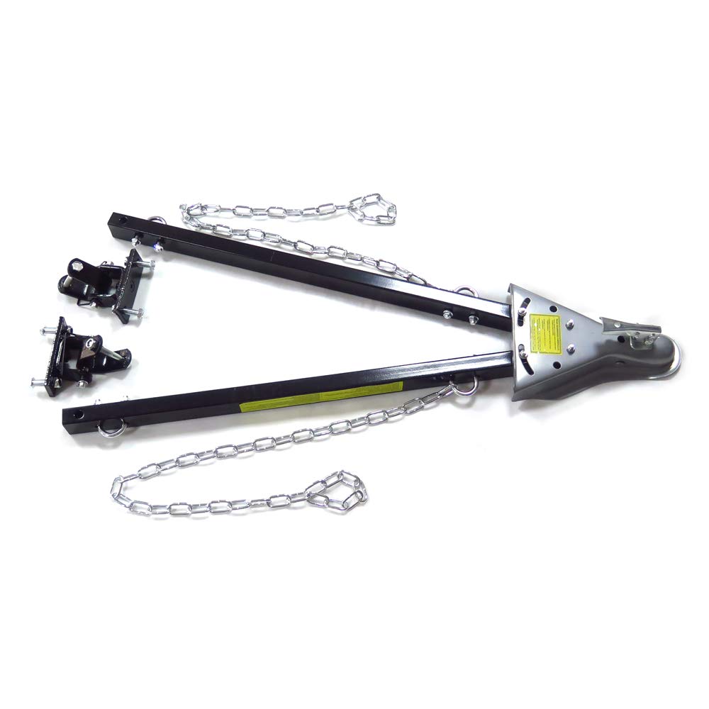 Httmt Adjustable Tow Towing Bar Bumper Mount 5000Lb W/Chains Rv Car Truck Jee System
