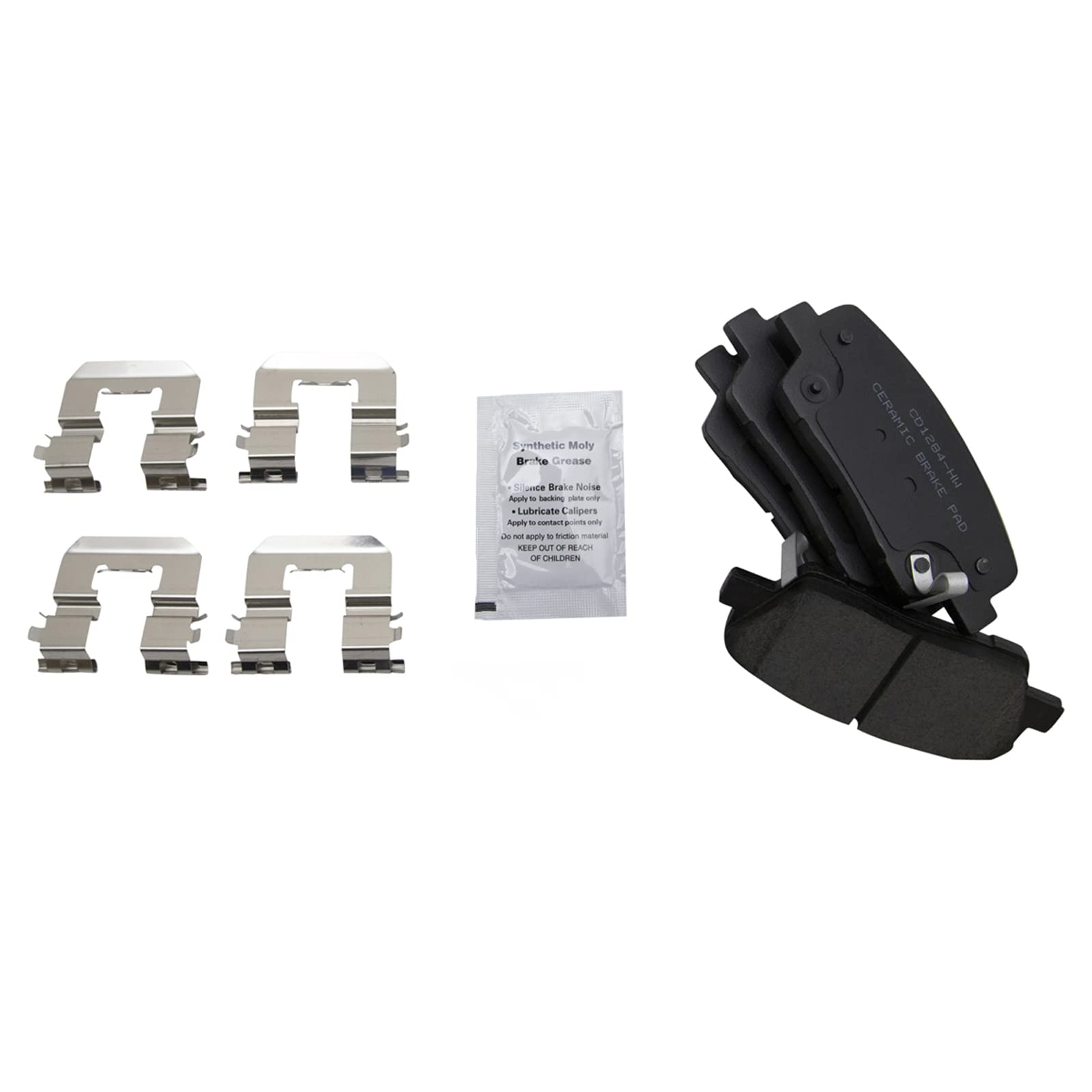 Trq Rear Brake Pad & Rotor Kit Brake Pads Brake Rotor Ceramic Compatible With 2010-2016 Hyundai Santa Fe 2013-2016 Santa Fe Spor