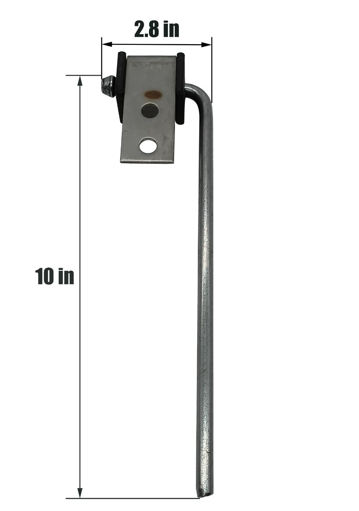 Haoxaoon 4 Pack Universal Exhaust Hanger Rod Weld On Heavy Duty Exhaust Bracket Hanger - 3/8' Rod 10' Long