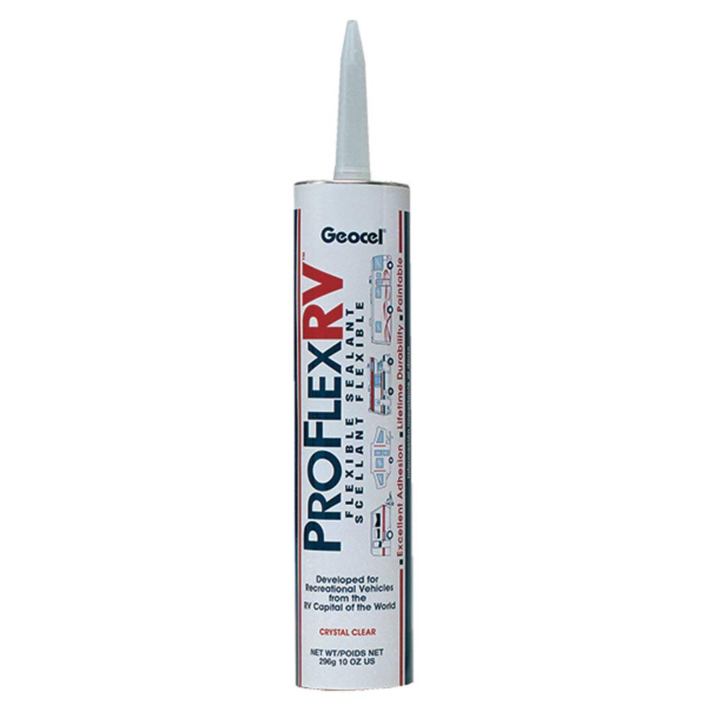 Geocel GC28100 Pro Flex RV Sealant - Clear, Flexible, Plastic, 1 Quantity
