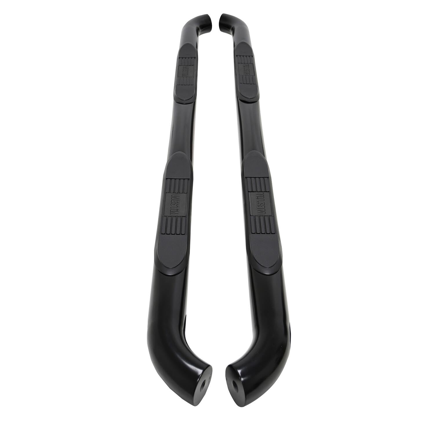 Westin 23-4155 E-Series 3 Round Nerf Bars Fits 2019-2024 Ranger Supercrew Black Pair