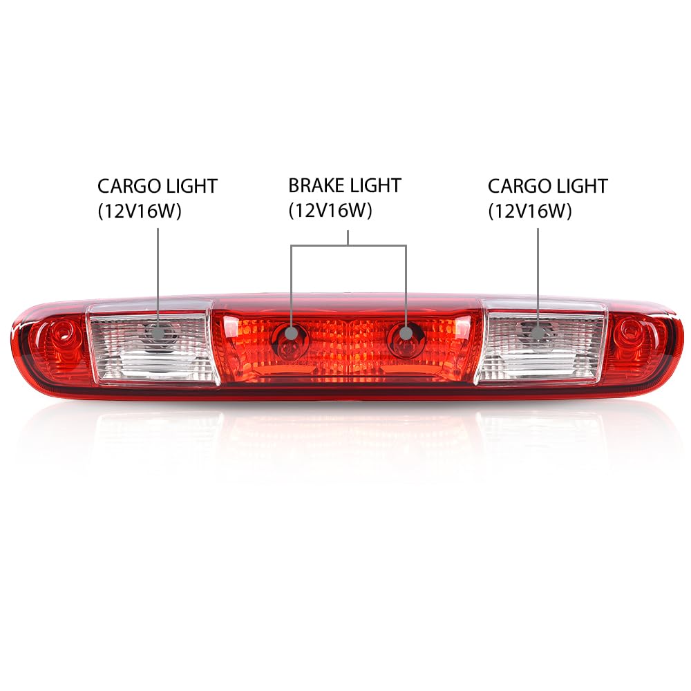 Cheda 3Rd Third Brake Light Cargo Lamp High Mount Stop Light Compatible With Chevy Silverado Gmc Sierra 1500 2008-2013/Fit Chevy