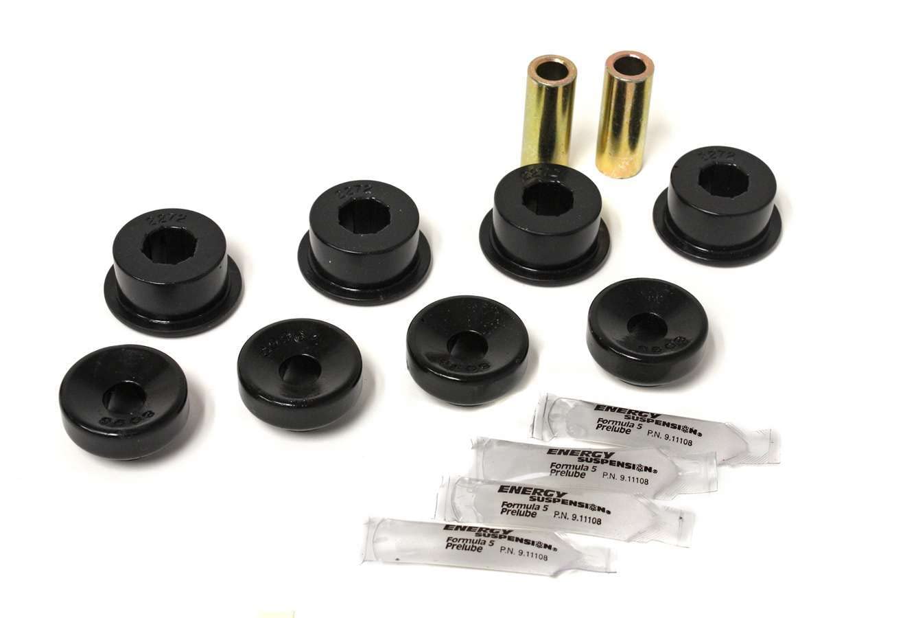 Energy Suspension 16.8102G Shock Mount Bushing Set, Black