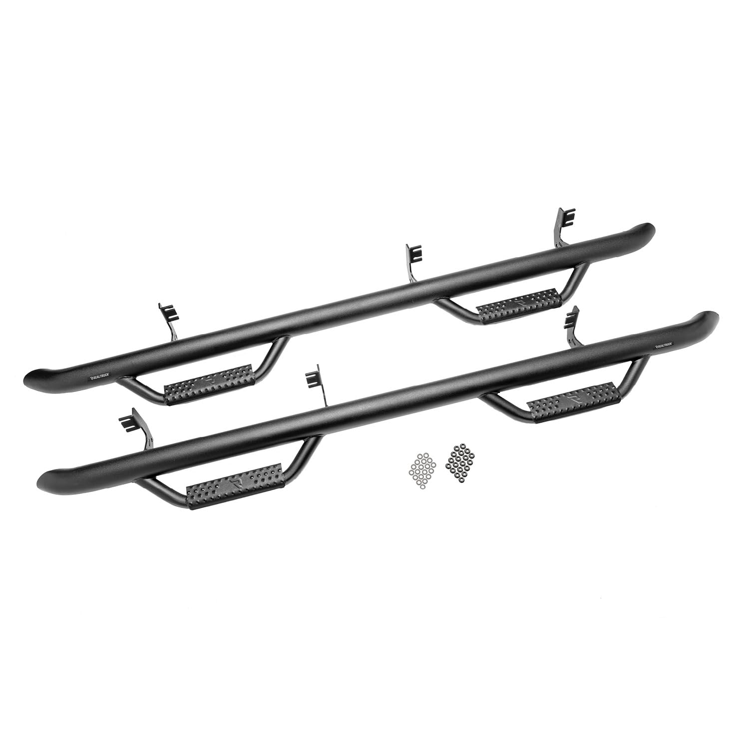 N-Fab Nerf Steps For Ram | Wheel-To-Wheel W/Bed Access, Heavy Duty Steel, Gloss Back | D20100Cc-6 | Fits 2019-2024 Ram 2500/3500 (New Body Style) Crew Cab 6.4' Standard Bed, Srw/Drw Gas/Diesel