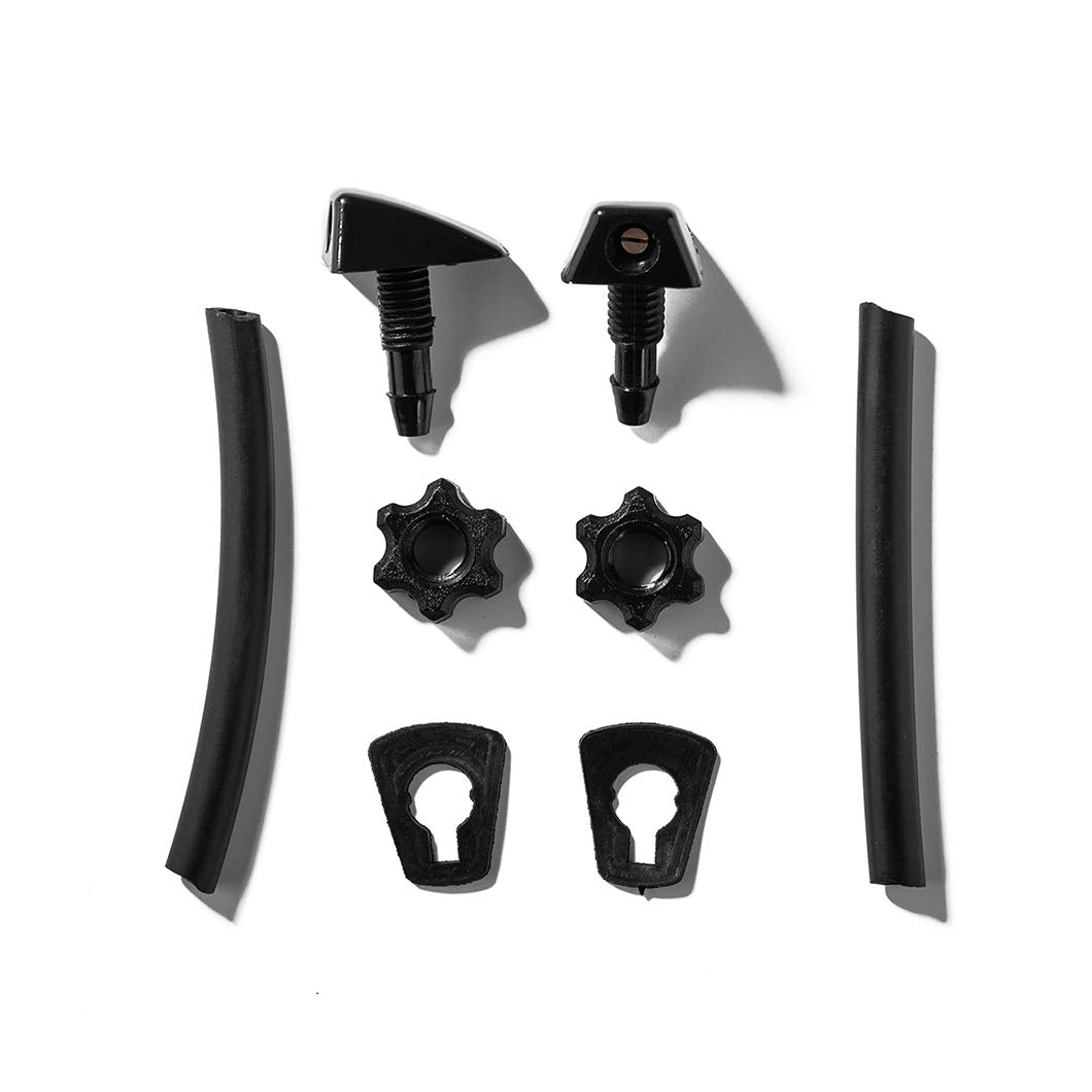 Perfect Replacement Car Suv Pickup Truck Washer Nozzle, Universal Windshield Washer Nozzle Kit, Screw-On Style Nozzles Jet Adjustable Windshield Washer Nozzle Kit Replace 47137