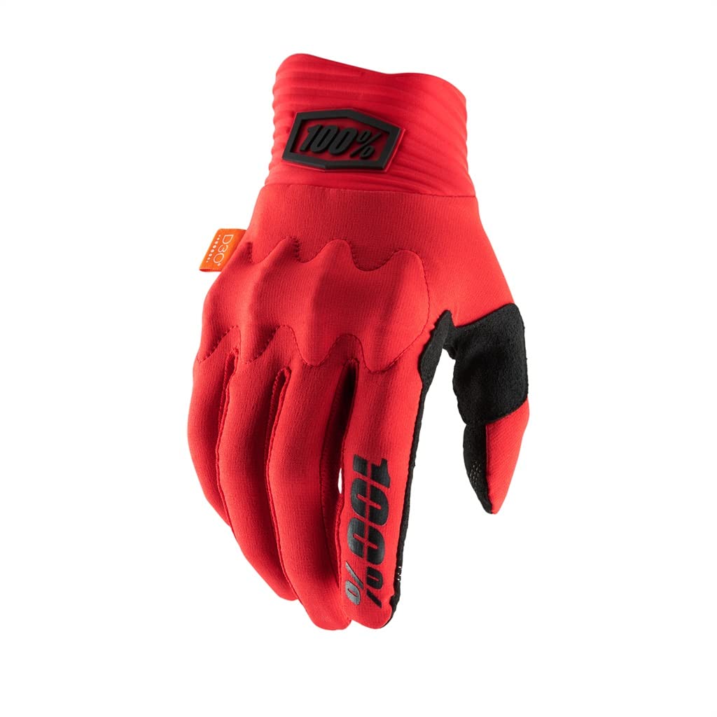 100% Cognito Men's Off-Road Motorcycle Gloves - Red/Black/Small
