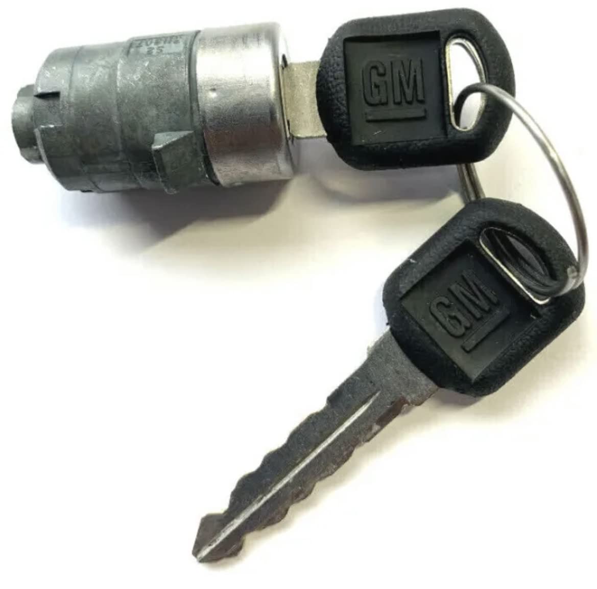 New Chevy Oem Single Door Lock Cylinder W/2 Oem Bowtie Logo Keys-706592 + 598007