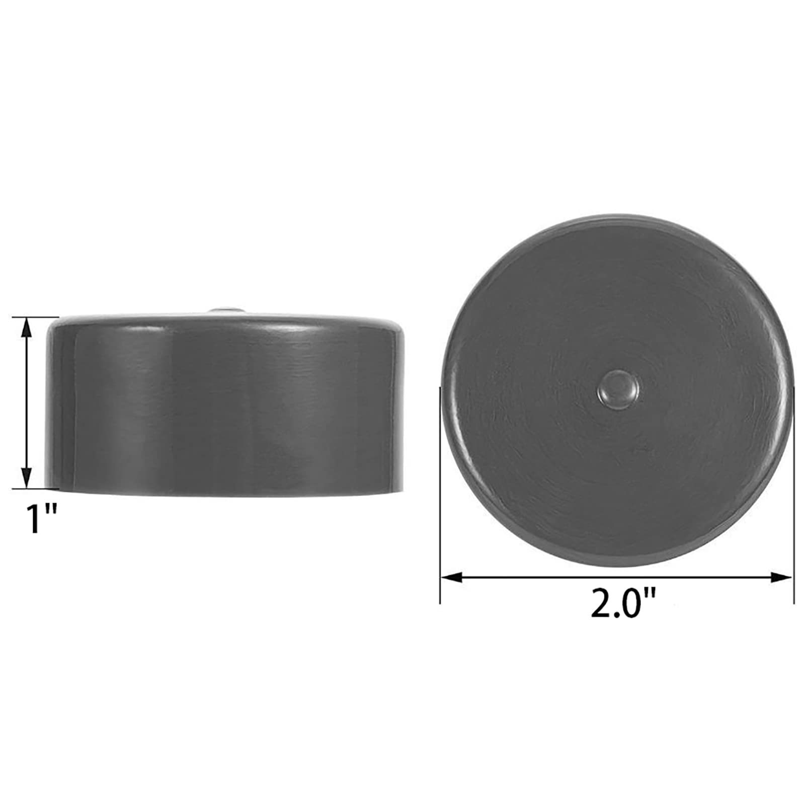 Fdxgyh 2 Pcs 1.98-Inch Bearing Bars Cover Bearing Rubber Caps Trailer Wheel Hub Dust Covers Replacement Bearing Protector