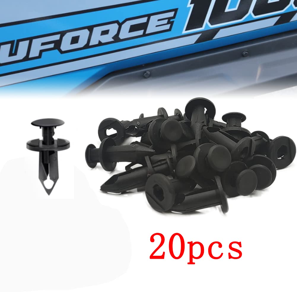QYMOTO Plastic Rivets Push Pins for CFMOTO UTV - Model 9060-040310, One Size, 20 Pack