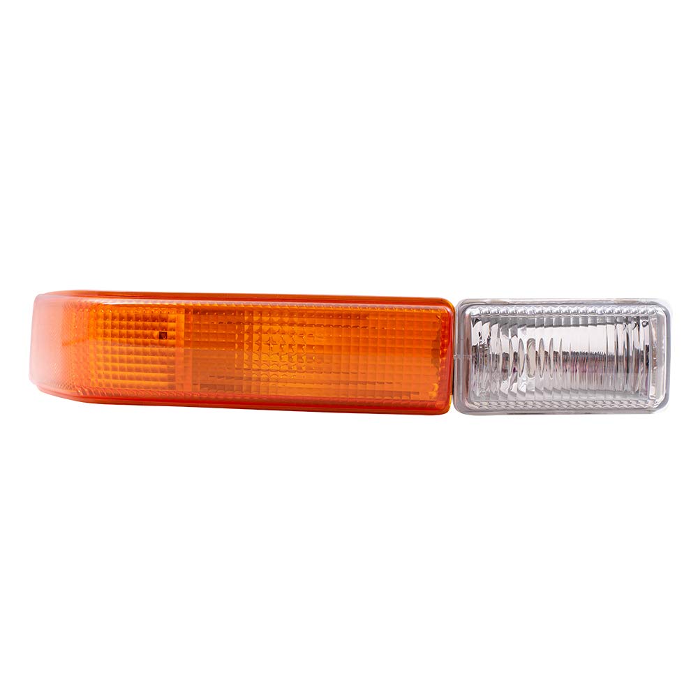 Brock Replacement Driver And Passenger Side Park/Signal/Fog Light Units Compatible With 1998-2005 Blazer And 98-04 S10 15098271