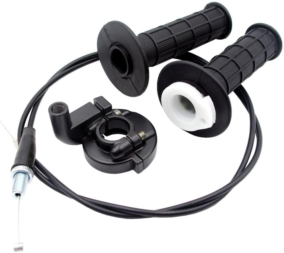 Twist Throttle Hand Grips Cable Clamp Compatible With Coleman Ct100U 3Hp Trail Mini Bike