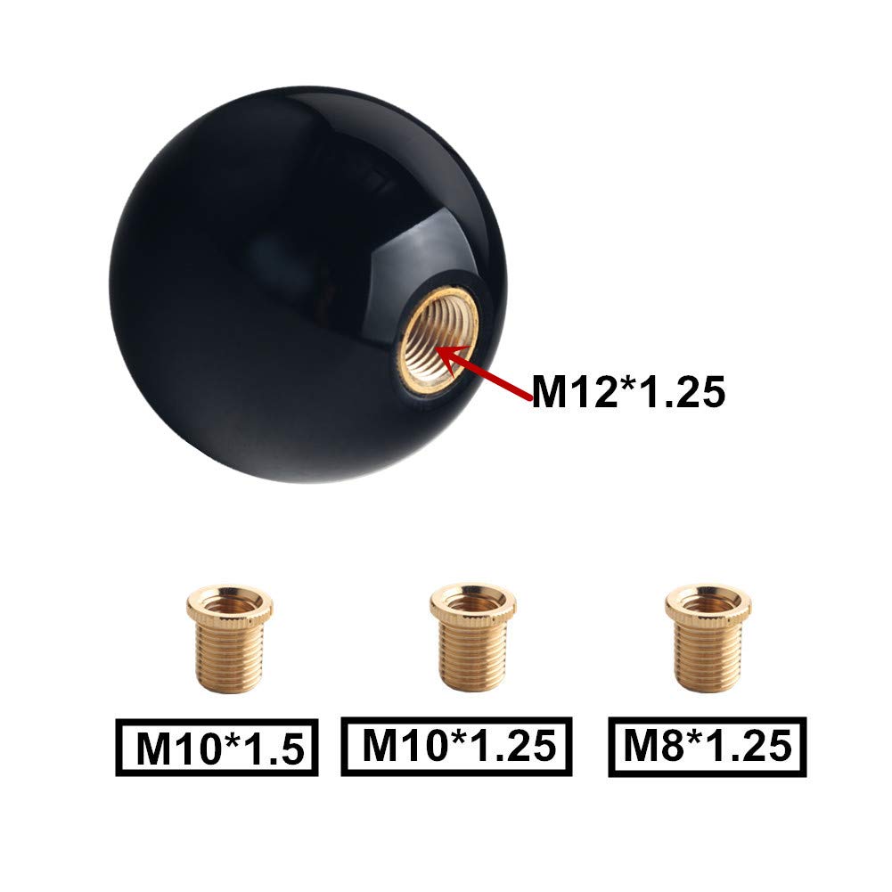 Dewhel Black/Red Fing Fast Shift Knob For 6 Speed Short Throw Shifter 12X1.25 10X1.5 10X1.25 8X1.25