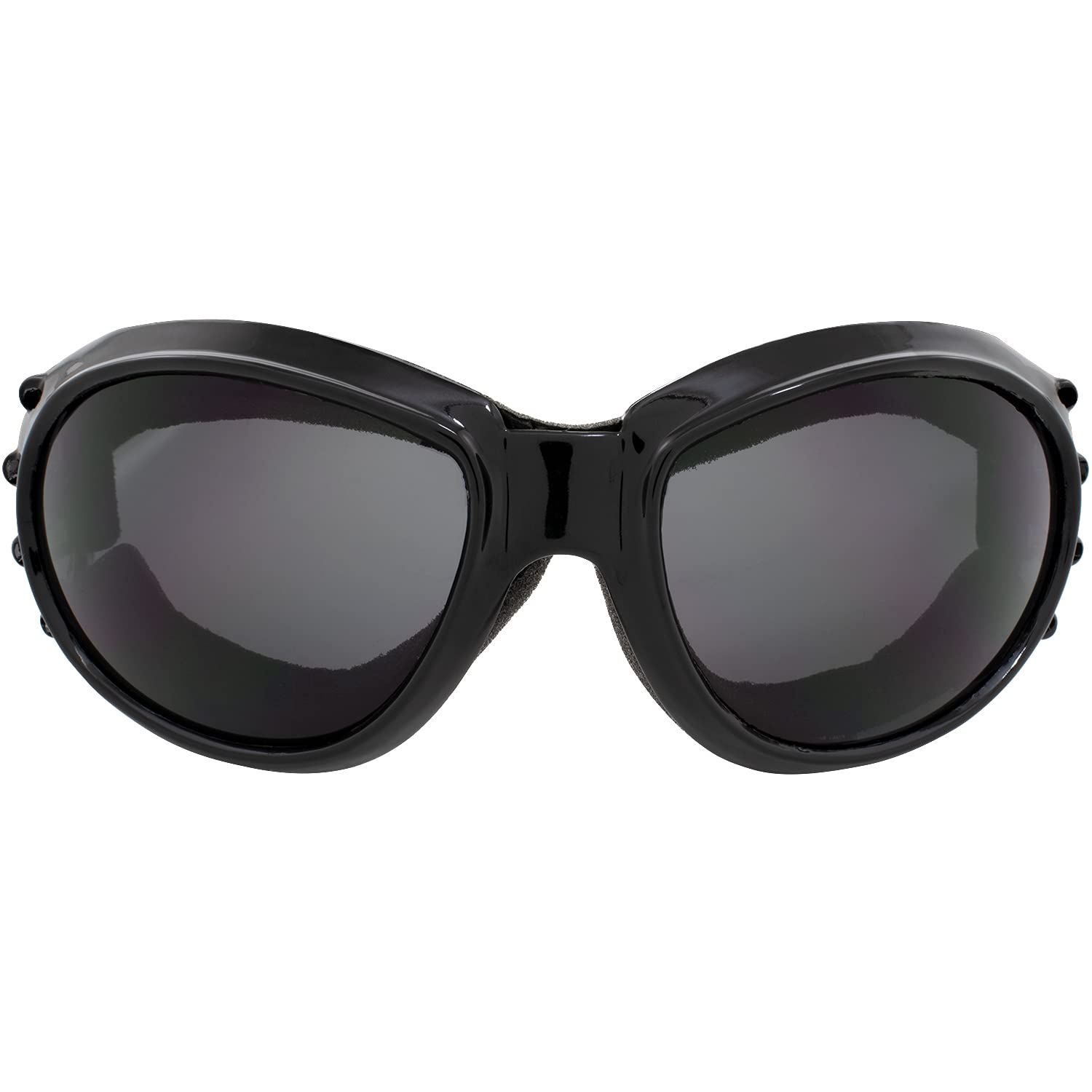 Birdz Eyewear Eagle Motorcycle Goggles (Black Frame/Polarised Smoke Lens)