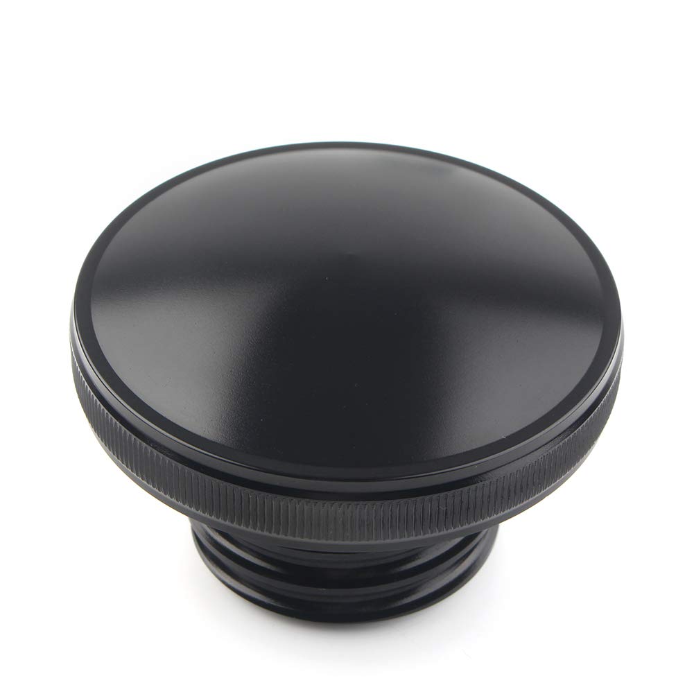 GZYF Motorcycle Black Retro Fuel Tank Gas Cap for Harley Softail 2000-2017, Dyna 1992-2017, Road King FLHR 1994-UP, Freewheeler 