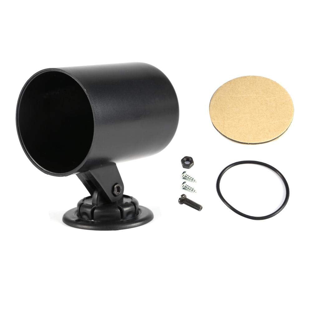 Dash Gauge Pod, 2 Inch 52Mm Universal Vehicle Car Truck Single Gauge Holder Pod Cup Mount Black Single Hole Dashboard Gauge Mount