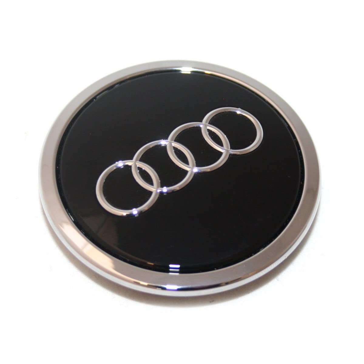 Genuine 21'' Alloy Wheel Center Hub Black Glossy Cap 1Pcs Audi 8T0601170Aax1
