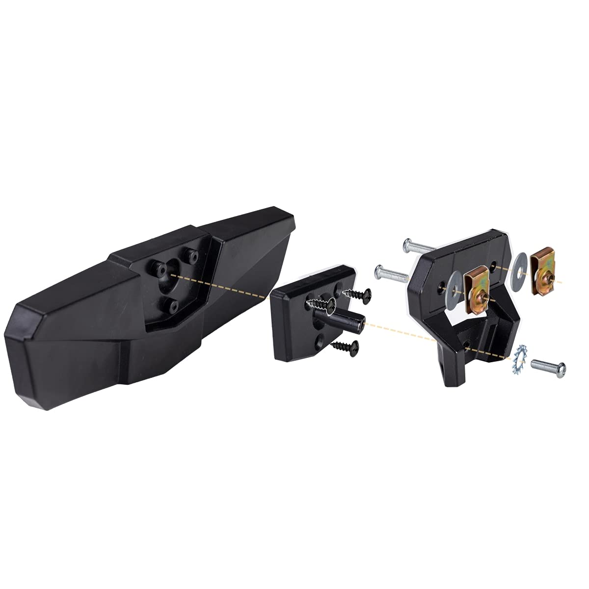 Dicater Center Rear View Mirror Compatible with Polaris RZR PRO XP / 4 / LE 2020 2021 2022 2023 High Definition Convex Rearview