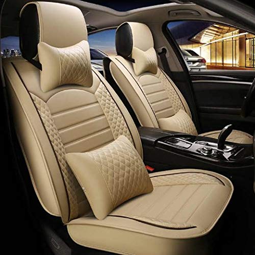 Pegasus PremiumPremium PU Leather car seat Cover for Hyundai New Santro 20182021 (Beige)
