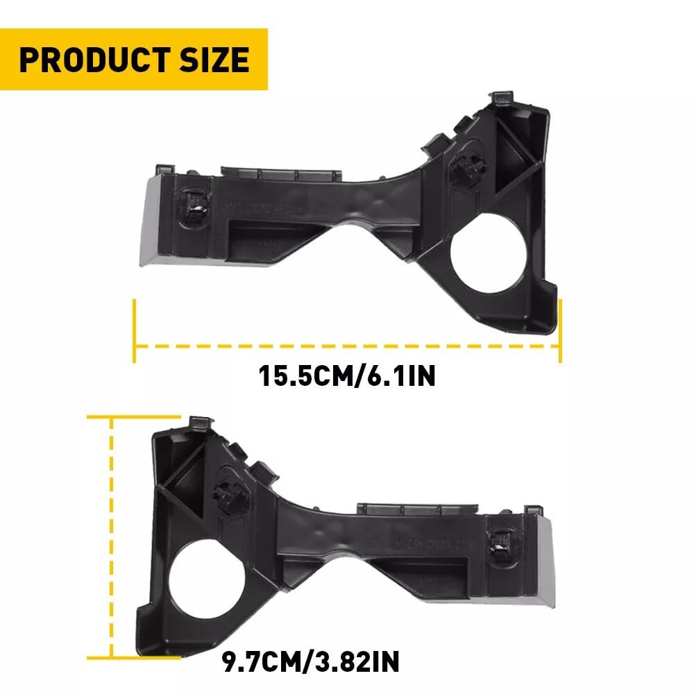 Bxz Bumper Cover Bracket Support Mount Retainer Right Left Pair For 2003-2008 Toyota Corolla