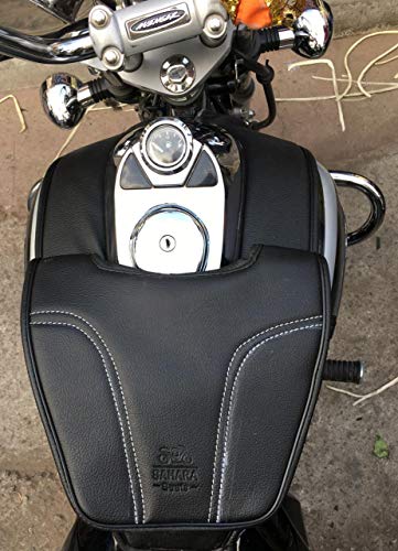 Sahara Seats Bajaj Avenger 150/160/180/220 Cruiser Pocket Tank Cover Bag (Black)