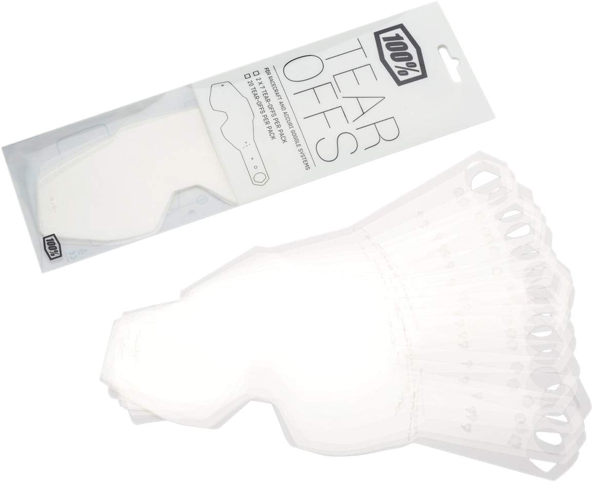 100% Standard Tear-Offs - Accur 1 Youth Compatible (20 Pack)