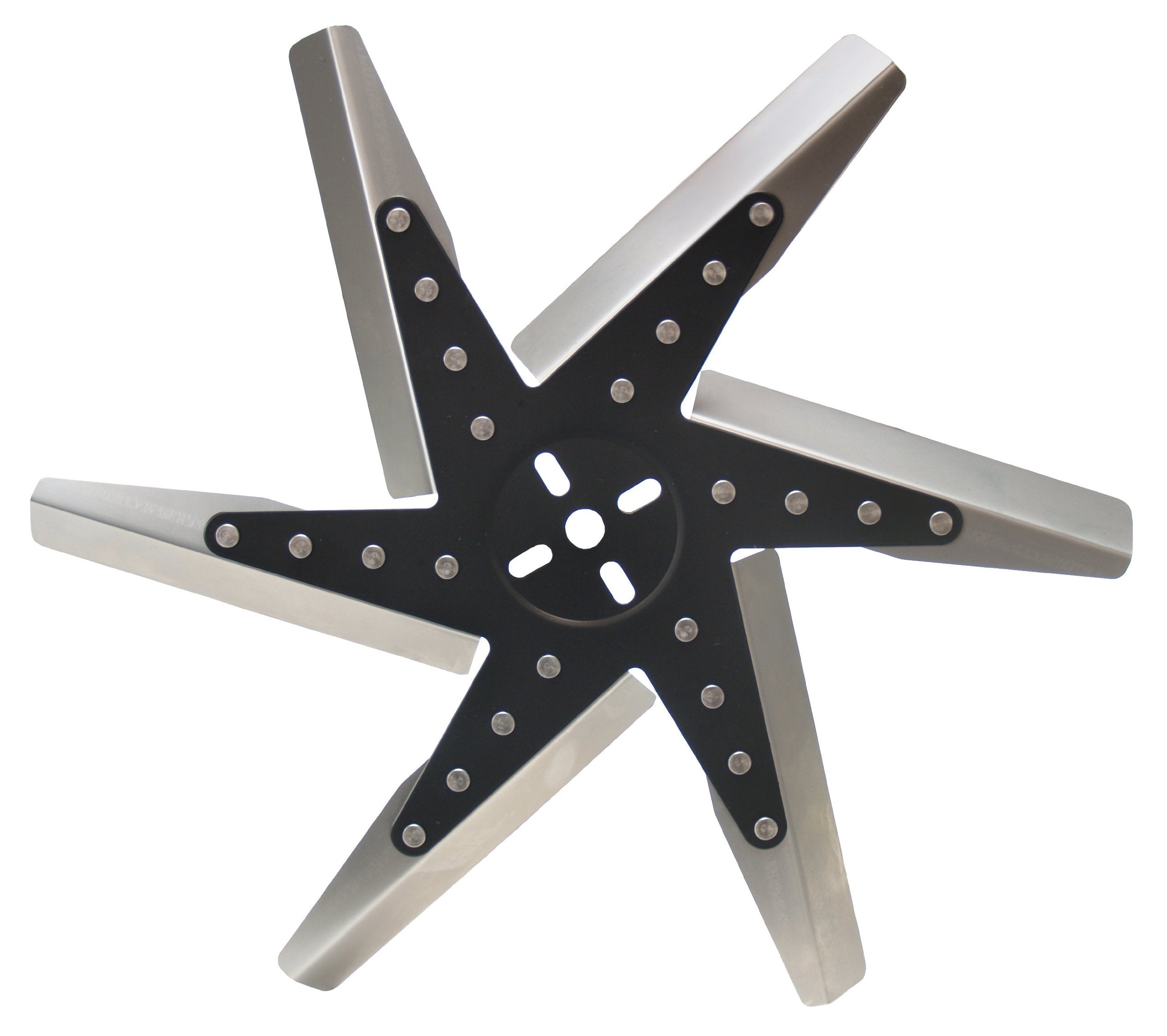 Derale 19118 18 High Performance Stainless Steel Flex Fan Standard Rotation,Black