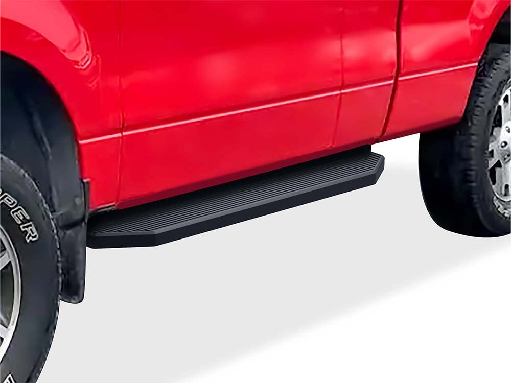 APS 6-inch (Black Powder Coated Flat Style) Running Boards Nerf Bars Side Steps Compatible with Ford F150 2004-2008 Regular Cab