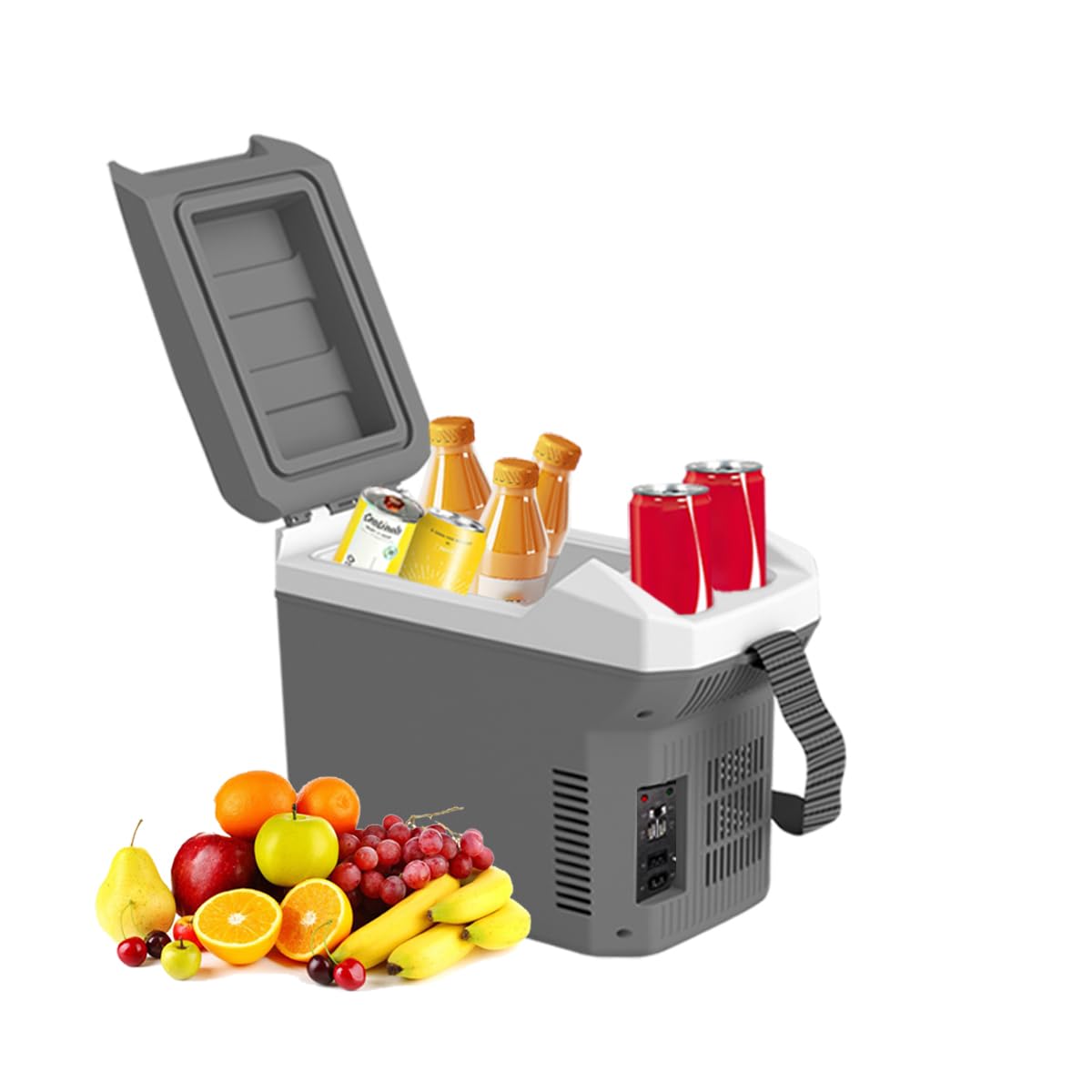 TREFAN 8 Liter/Quart Electric Car Cooler & Warmer 12v Plug in Cooler with AC/DC Car Mini Fridge Portable Electric Cooler for Car