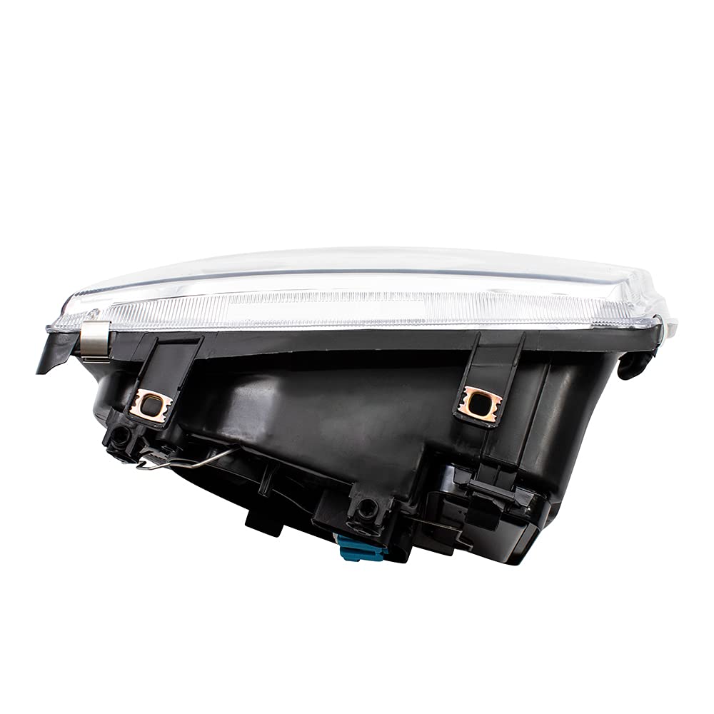 Brock Replacement Driver And Passenger Side Halogen Combination Headlight Assemblies Compatible With 2002-2005 A4 Generation 4 F