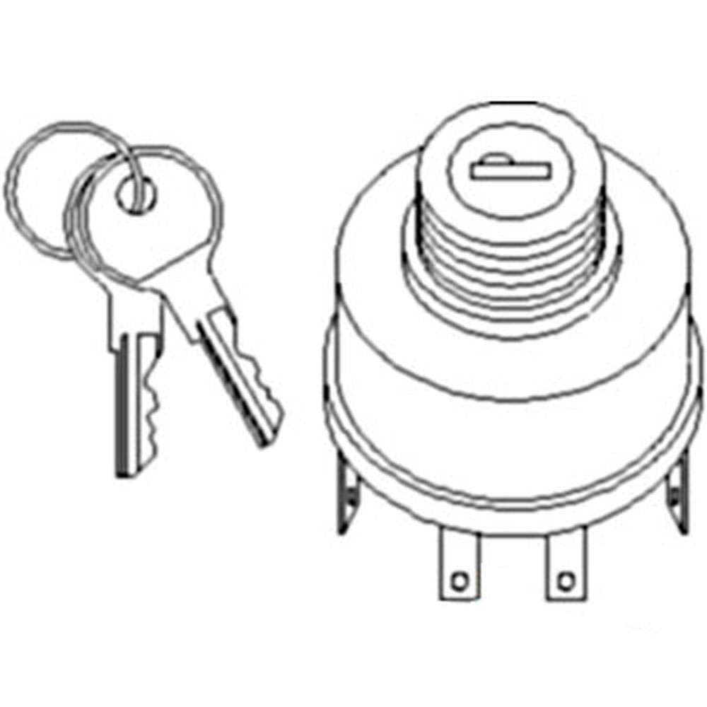 Raparts 70241965 New Ignition Starter Switch Fits Allis Chalmers 170 185 200 210 D15 D17+