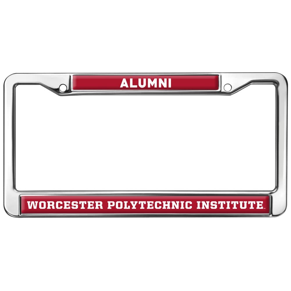 Worcester Poly Alumni Logo Full Size Standard License Plate Metal Frame