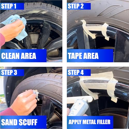 Permatex Wheel Restoration Kit 09143 - Black DIY Repair for Curbside Rash, Corrosion & Scuffs