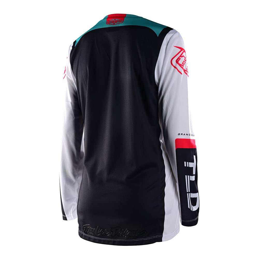 Troy Lee Designs Gp Brazen Jersey - Motocross Dirt Bike Atv Enduro Dual Sport Racing Off Road Long Sleeve Riding Gear - Adult Womens Girls (White, Md)