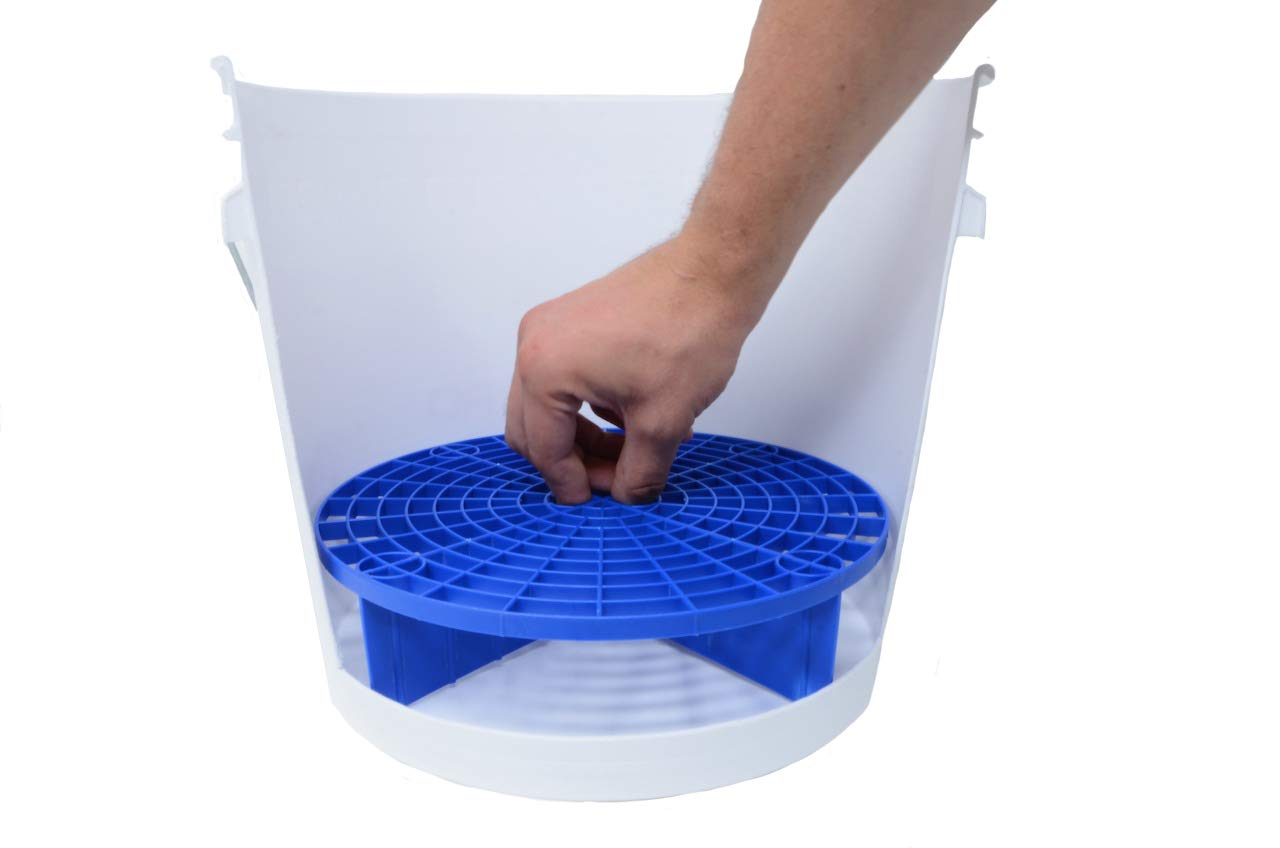 Grit Guard The Insert - Fits 12 inch Diameter Bucket, Red (Blue)
