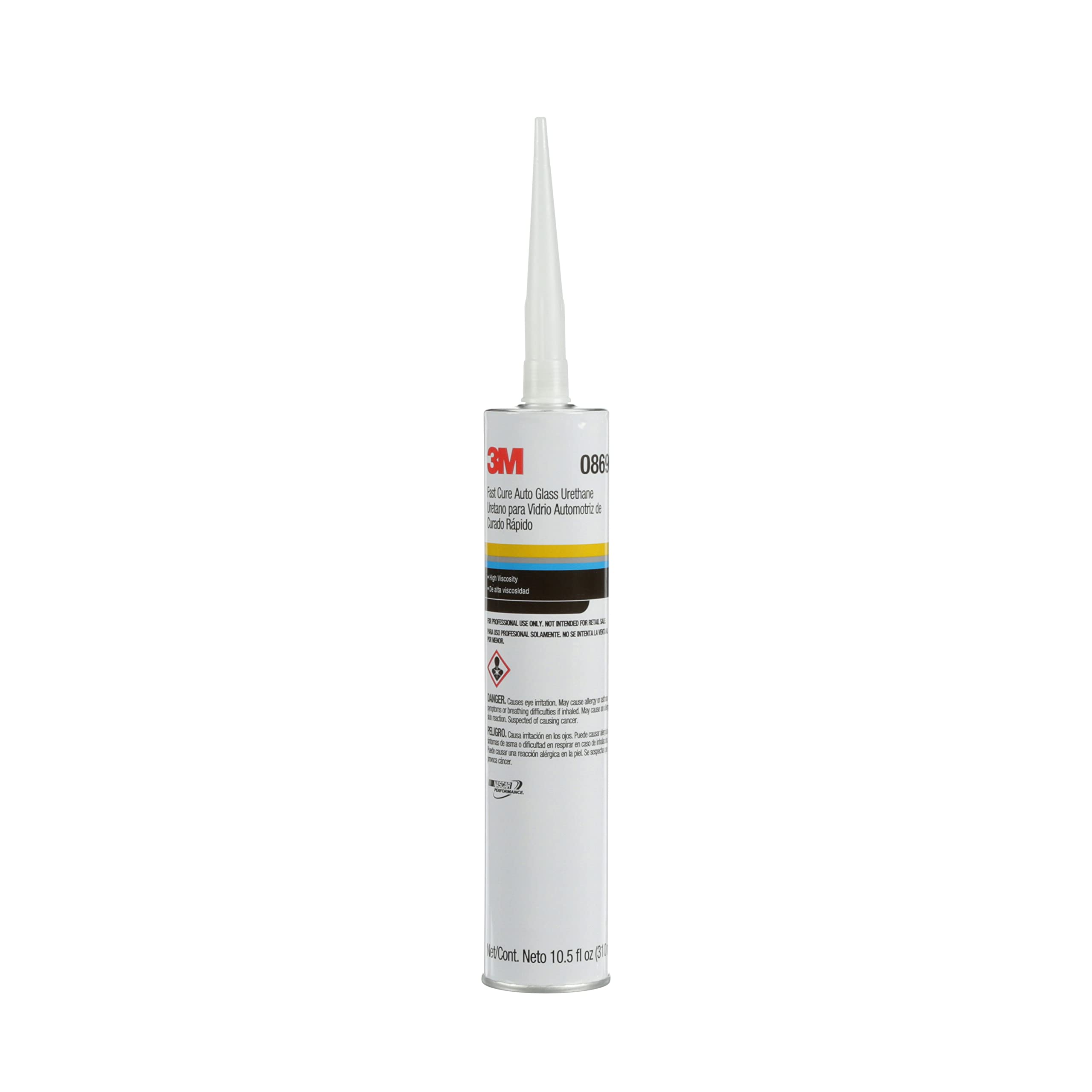 3M Fast Cure Auto Glass Urethane, 08690, 10.5 Fl Oz Cartridge , White