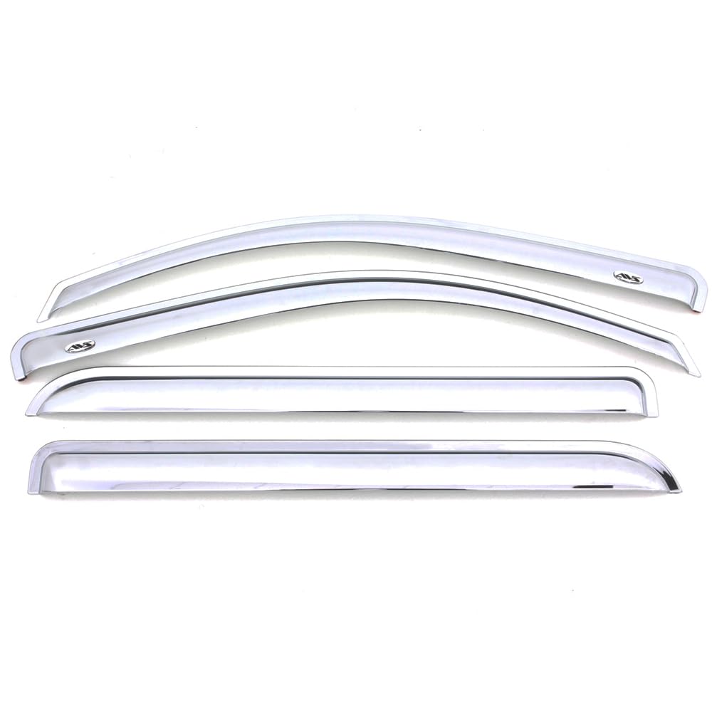 Auto Ventshade [Avs] Outside Mount Ventvisor / Window Deflectors | Fits 2011 - 2017 Jeep Compass (Old Body Style), 4 Pcs. | Chrome - 684540