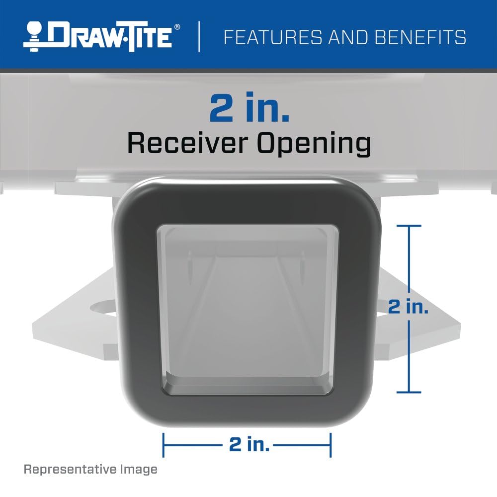 Draw-Tite Class 5 Ultra Frame Trailer Hitch, 2" Receiver, Black, Model 41938, Compatible with 2007-2022 Chevrolet Silverado 3500 HD