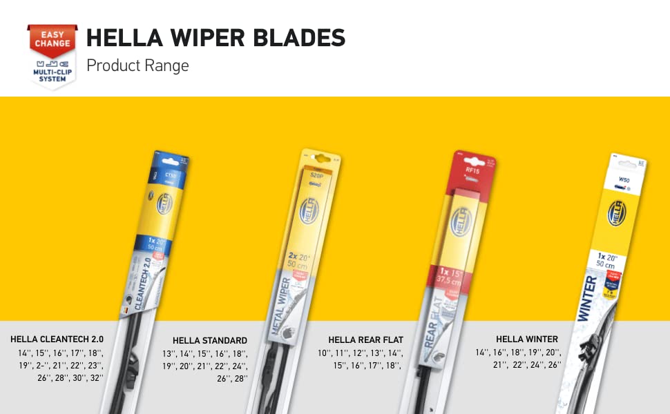 Hella 9Xw191398361 Heavy Duty Wiper Blade, 36'', Single, 1 Pack