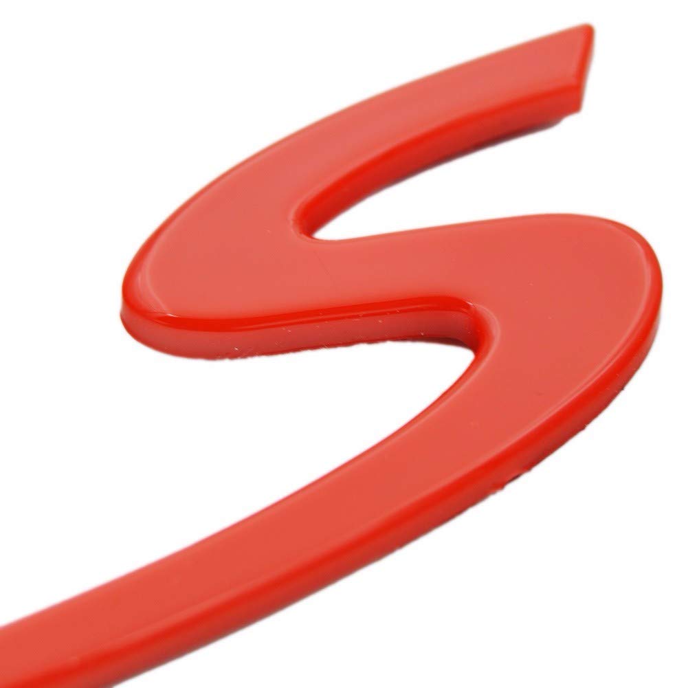 Zorratin Red ABS Plastic Rear Trunk Emblem Badge for Porsche 911 991 992 718 Panamera Boxster Macan Cayenne Taycan (2013-2025)