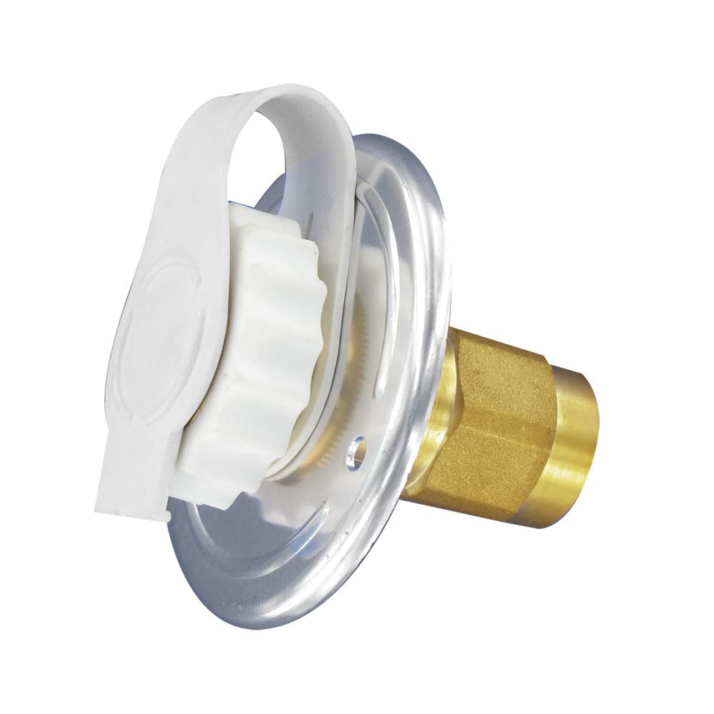 VALTERRA A01-0172LF Flush-Mount Water Inlet - FPT, 2-3/4 Flange, Aluminum Finish