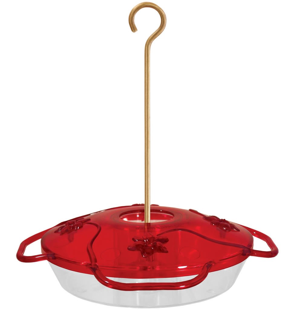 Aspects 367 Hummzinger Ultra Hummingbird Feeder, 12-Ounce,4 Feeding,Red