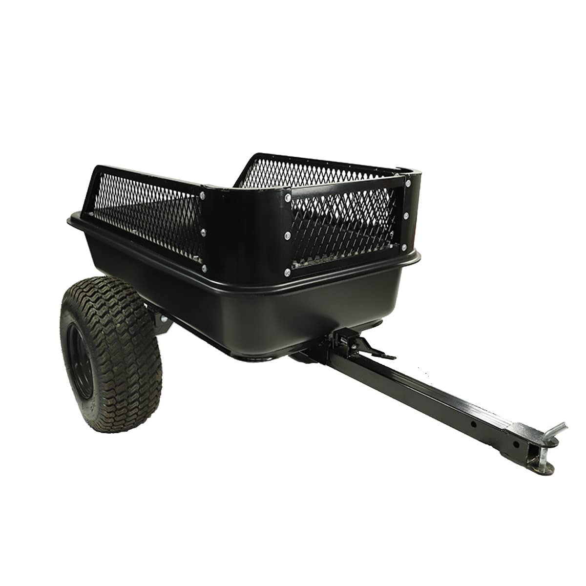 MOTOALLIANCE Impact Implements 1500lb Poly Tub Utility Cart Cargo Trailer. Tilt Bed & Foot-Release Dump for ATVs, UTVs, Lawn &