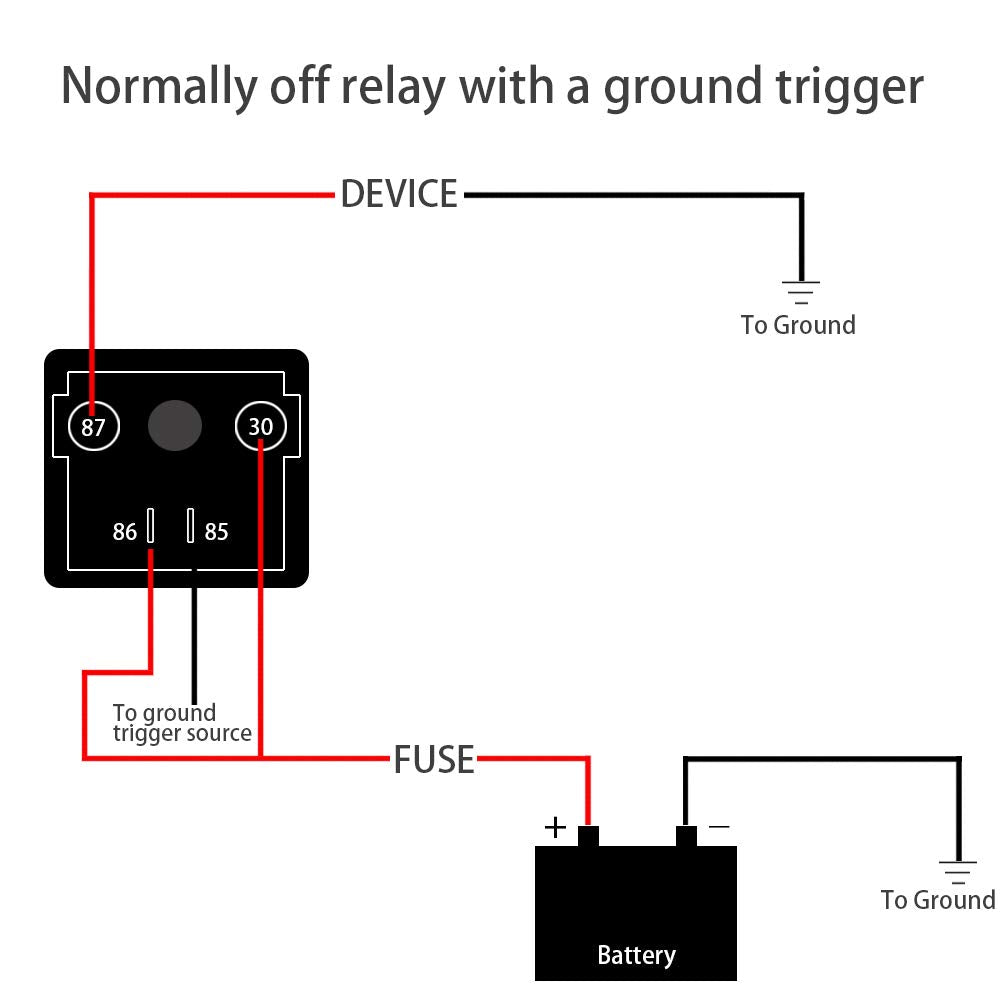 Irhapsody 200Amp 12V Continuous Duty Relay, 4-Pin Spst High-Current Starter Relay
