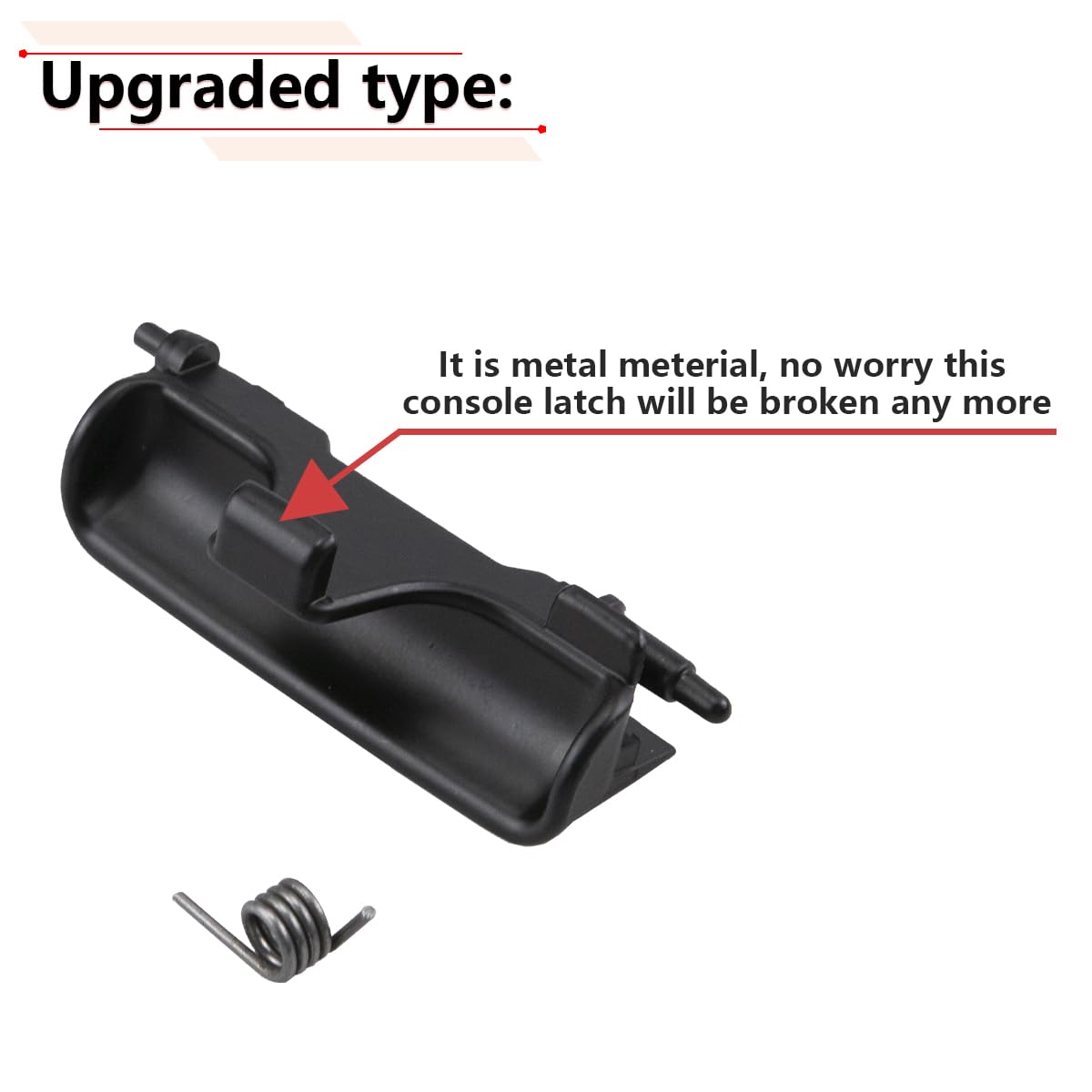 RLB-HILON Metal Center Console Latch Compatible with Acura RDX 2013 2014 2015 2016 2017 2018 Year, for 83417TX4A01,Same Spring a