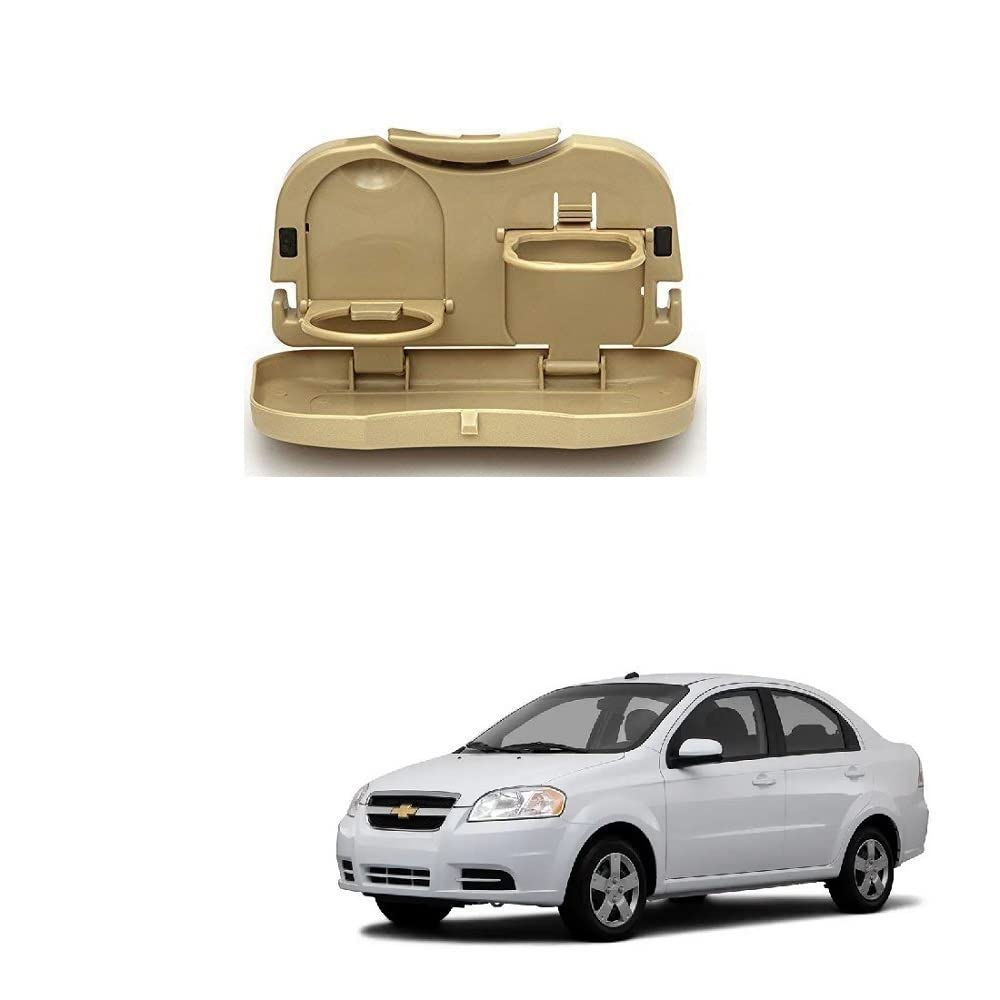Stylish Foldable Compact Car Back Seat Tray for Food/Drinks/Cup/Bottle Holder Universal Pack of 1 Suitable for Chevrolet Aveo