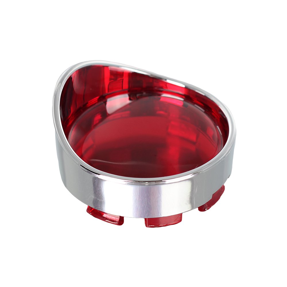 Nthreeauto Turn Signal Visors Lights Lens Covers Compatible With Harley Dyna Fatboy Softail Road Glide(Qty:2, Red)