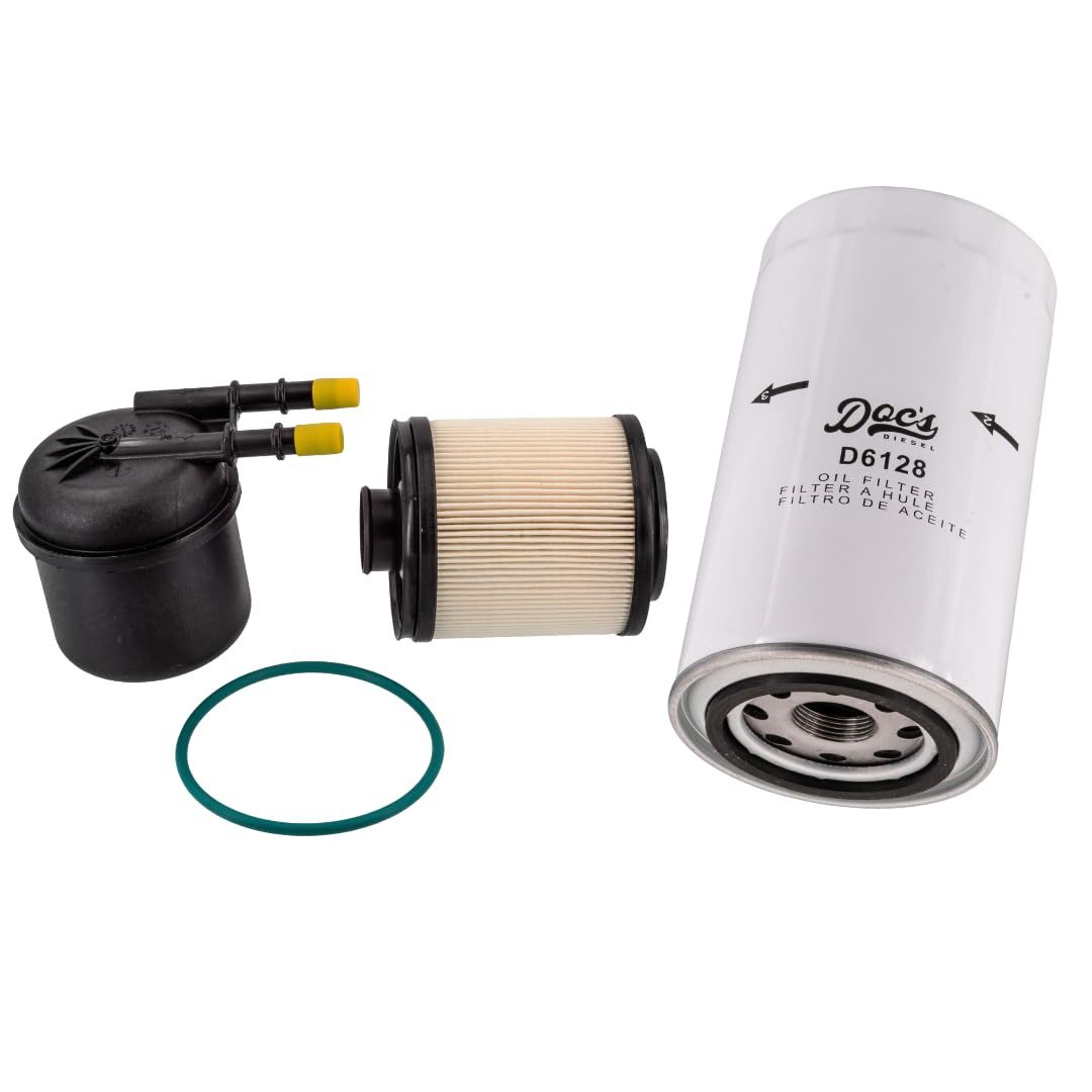 Doc's Diesel Oil & Fuel Filter Kit for 11-16 6.7L Powerstroke, Pack of 1, Replaces Motorcraft